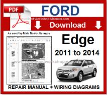 Ford Edge Service Repair Workshop Manual pdf